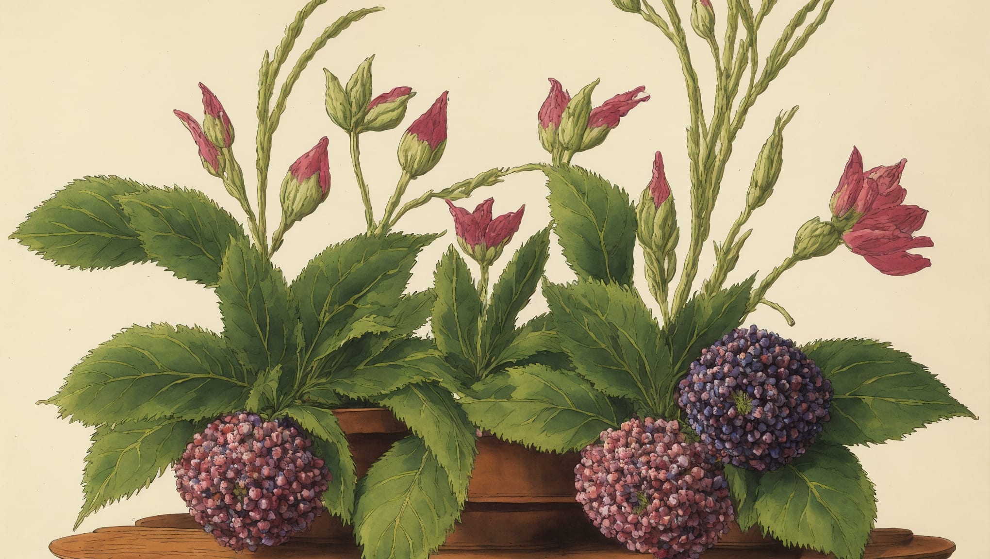 Mayron — illustration botanique, origine contemporaine