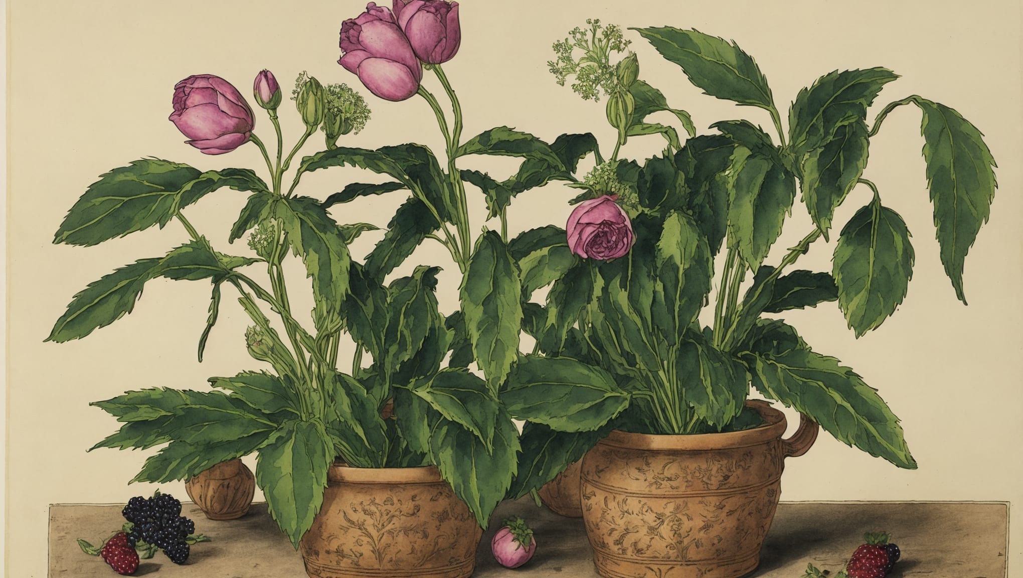 Milhan — illustration botanique, origine contemporaine