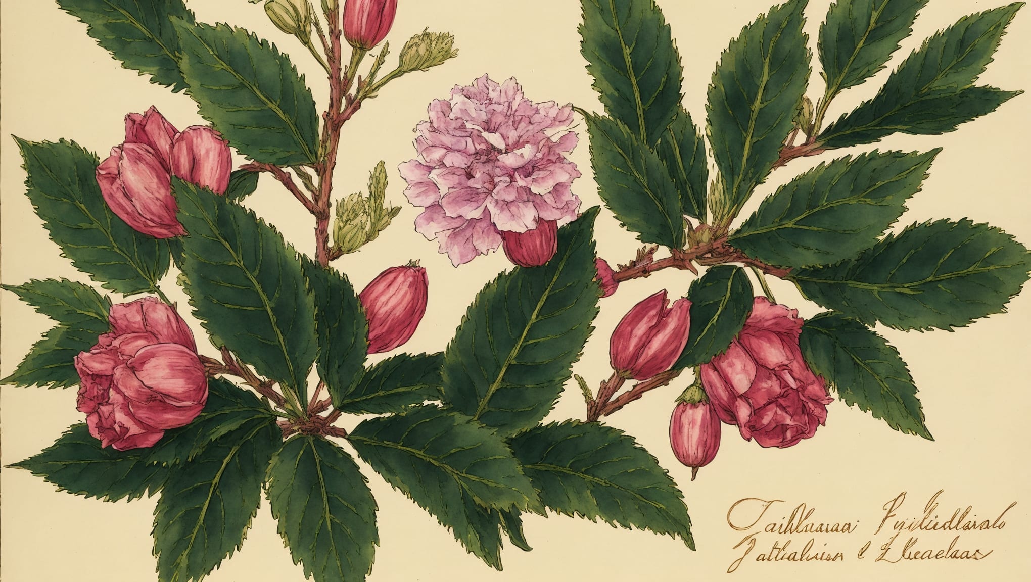 Monique — illustration botanique, origine latine
