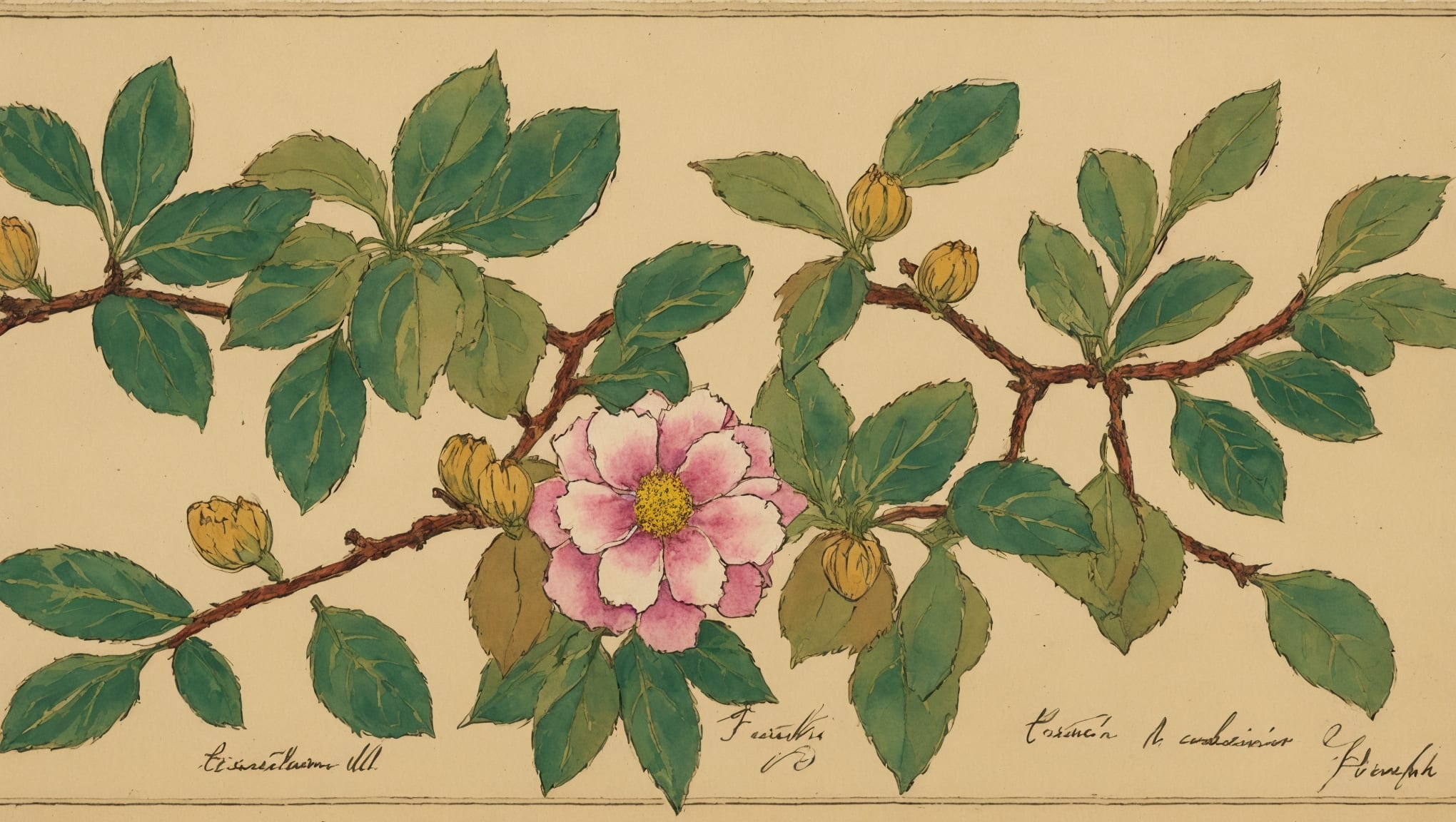 Naima — illustration botanique, origine arabe
