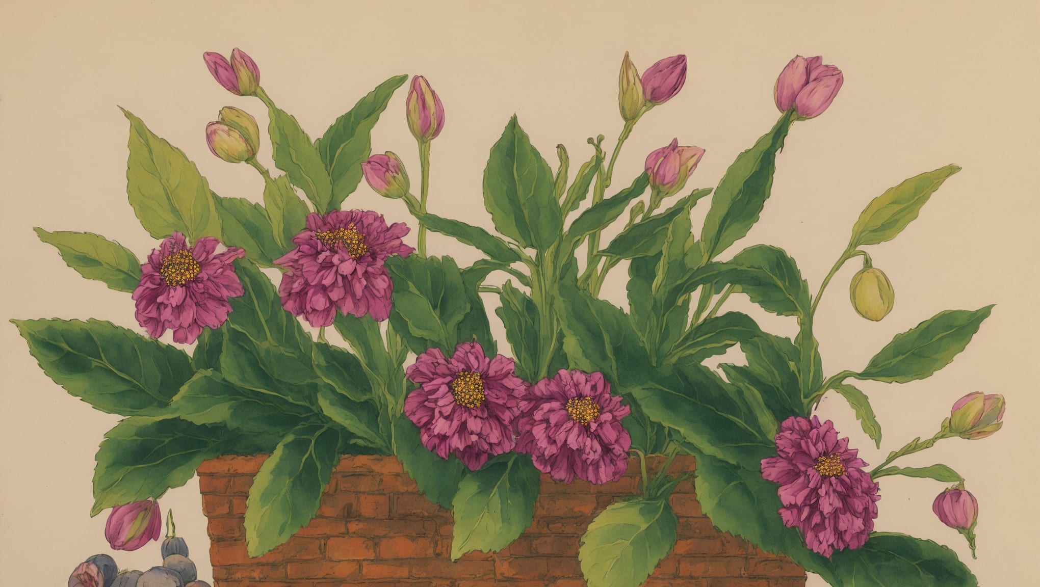 Ness — illustration botanique, origine contemporaine