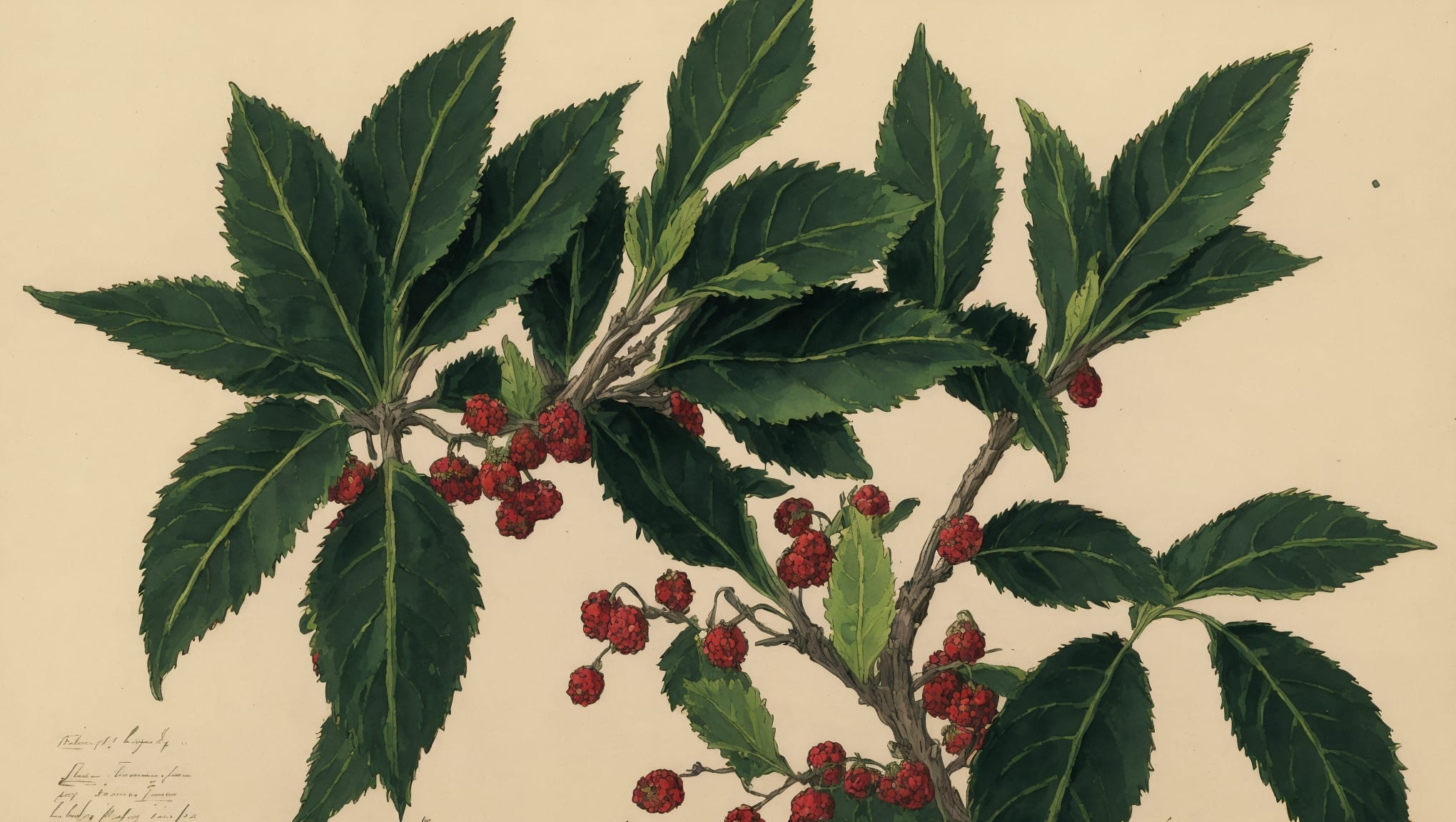 Nino — illustration botanique, origine latine