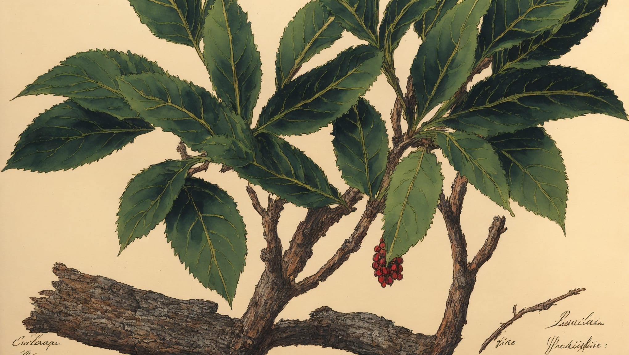 Octave — illustration botanique, origine latine