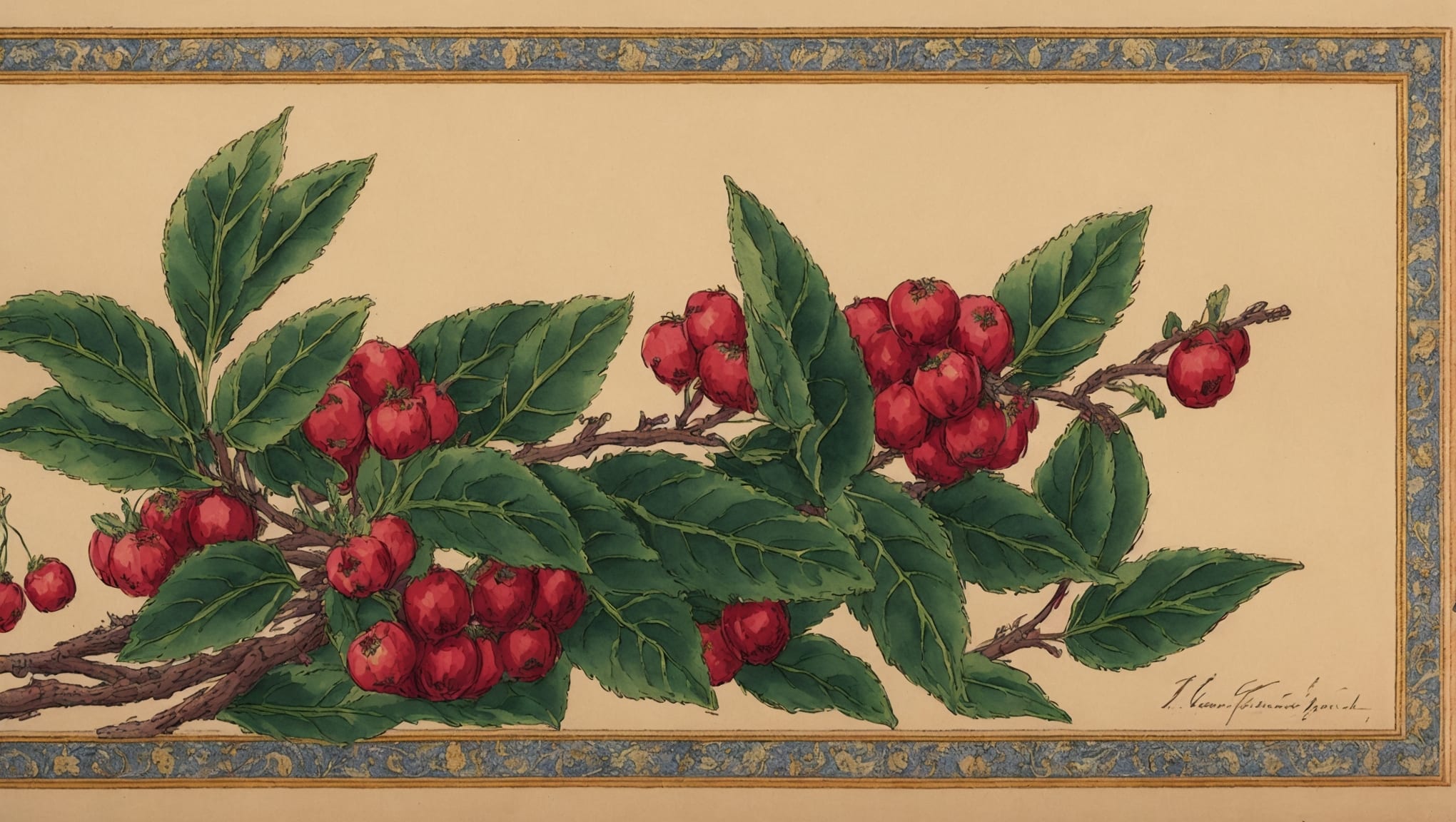 Pia — illustration botanique, origine latine