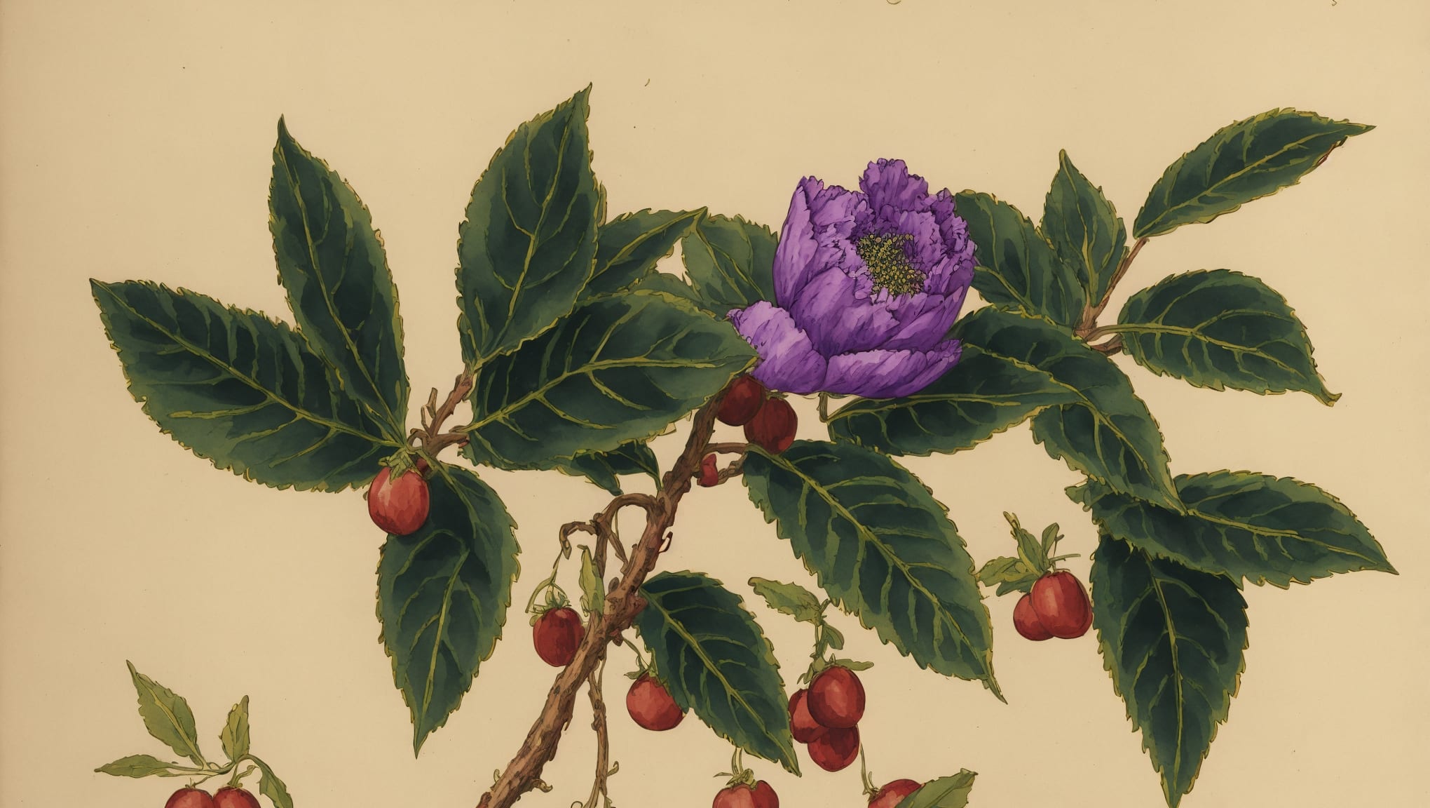 Prince — illustration botanique, origine latine