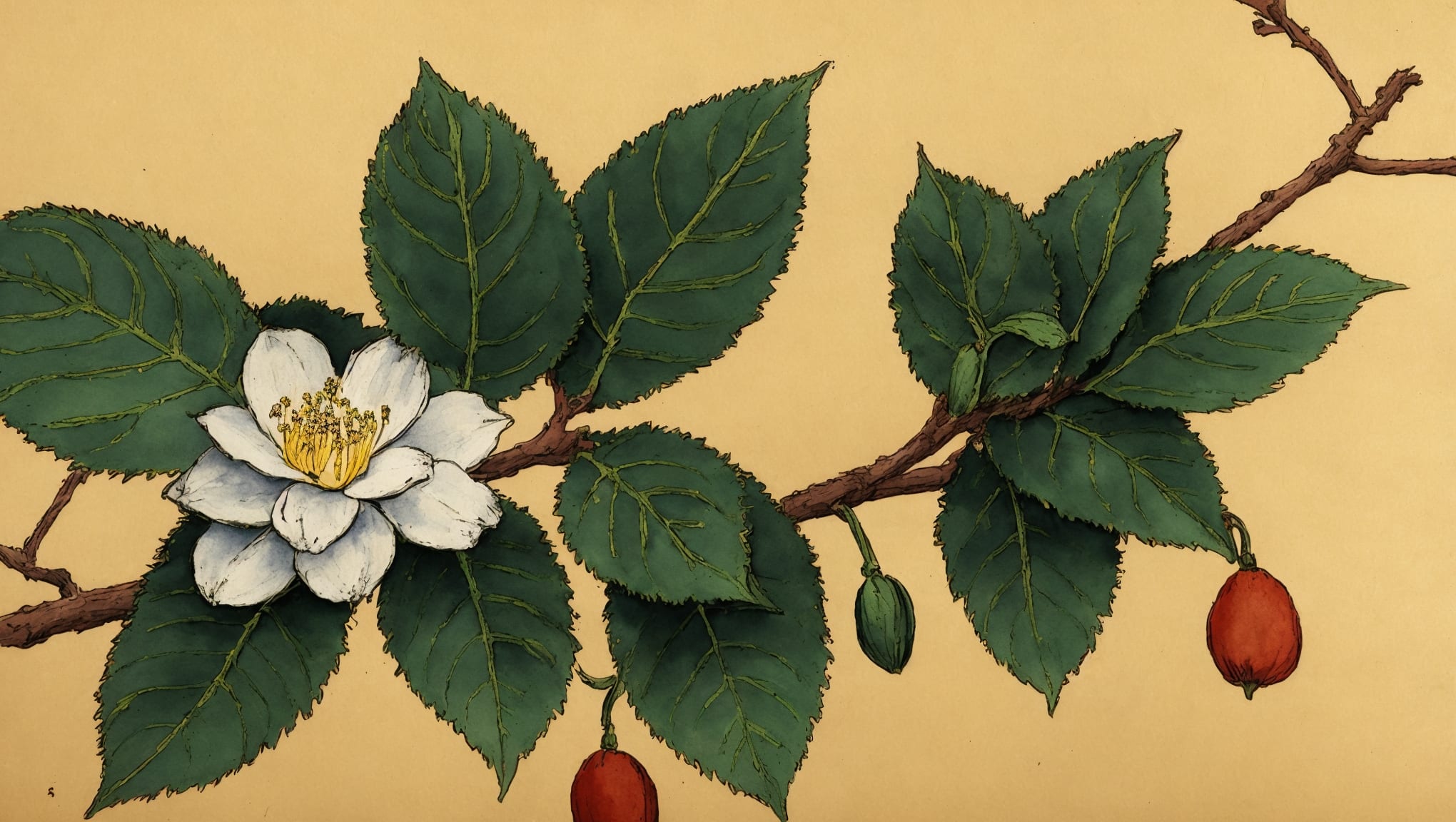 Rahim — illustration botanique, origine arabe
