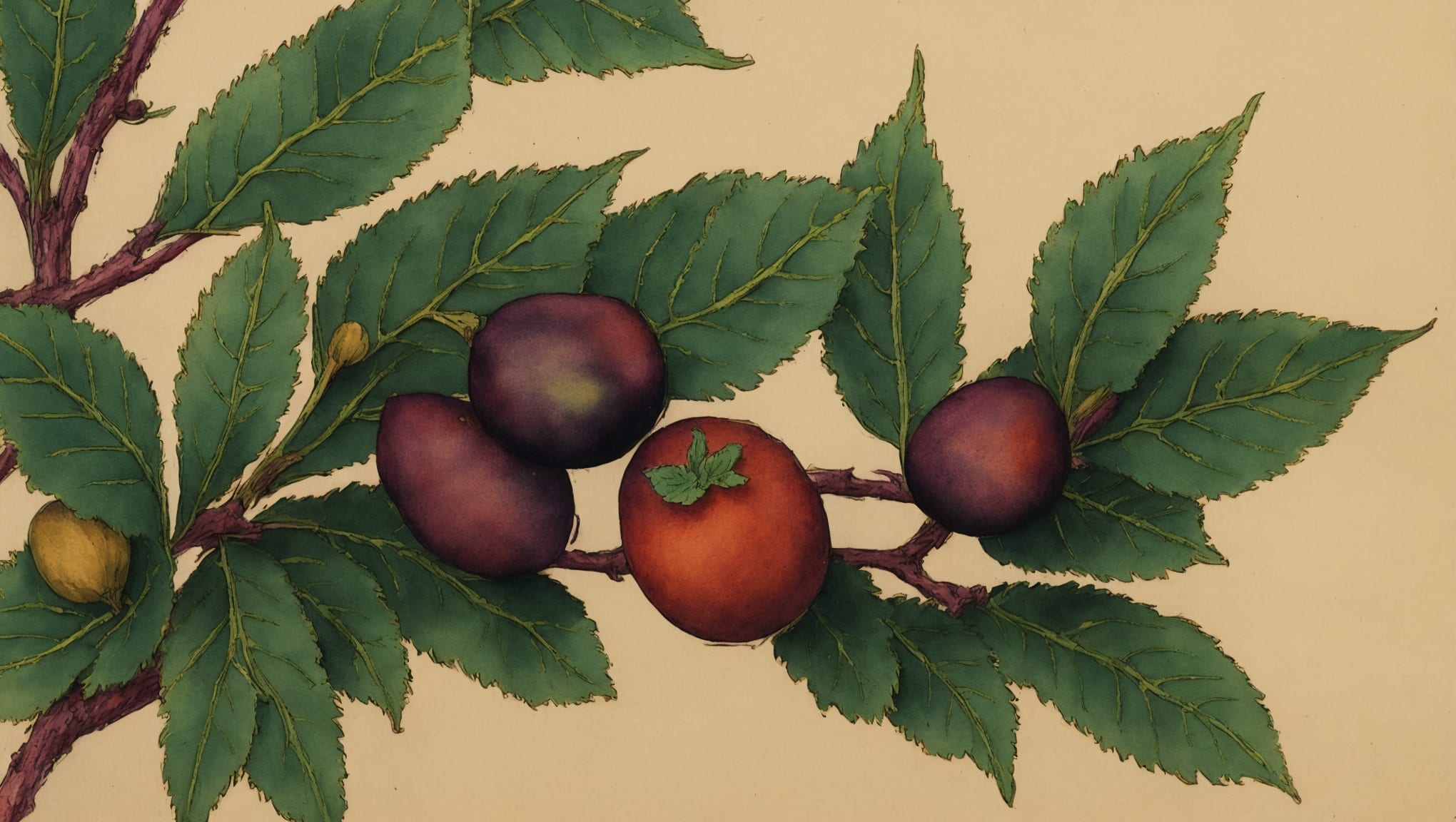 Rowan — illustration botanique, origine celte