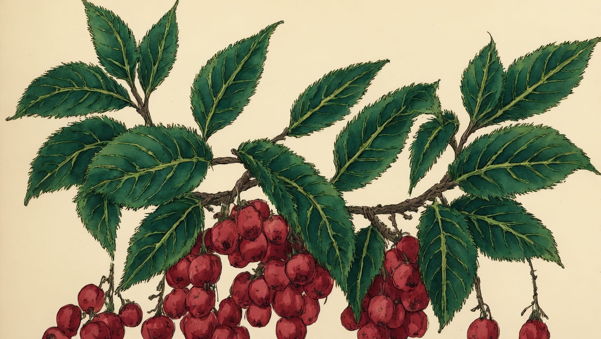 Ruby — illustration botanique, origine latine