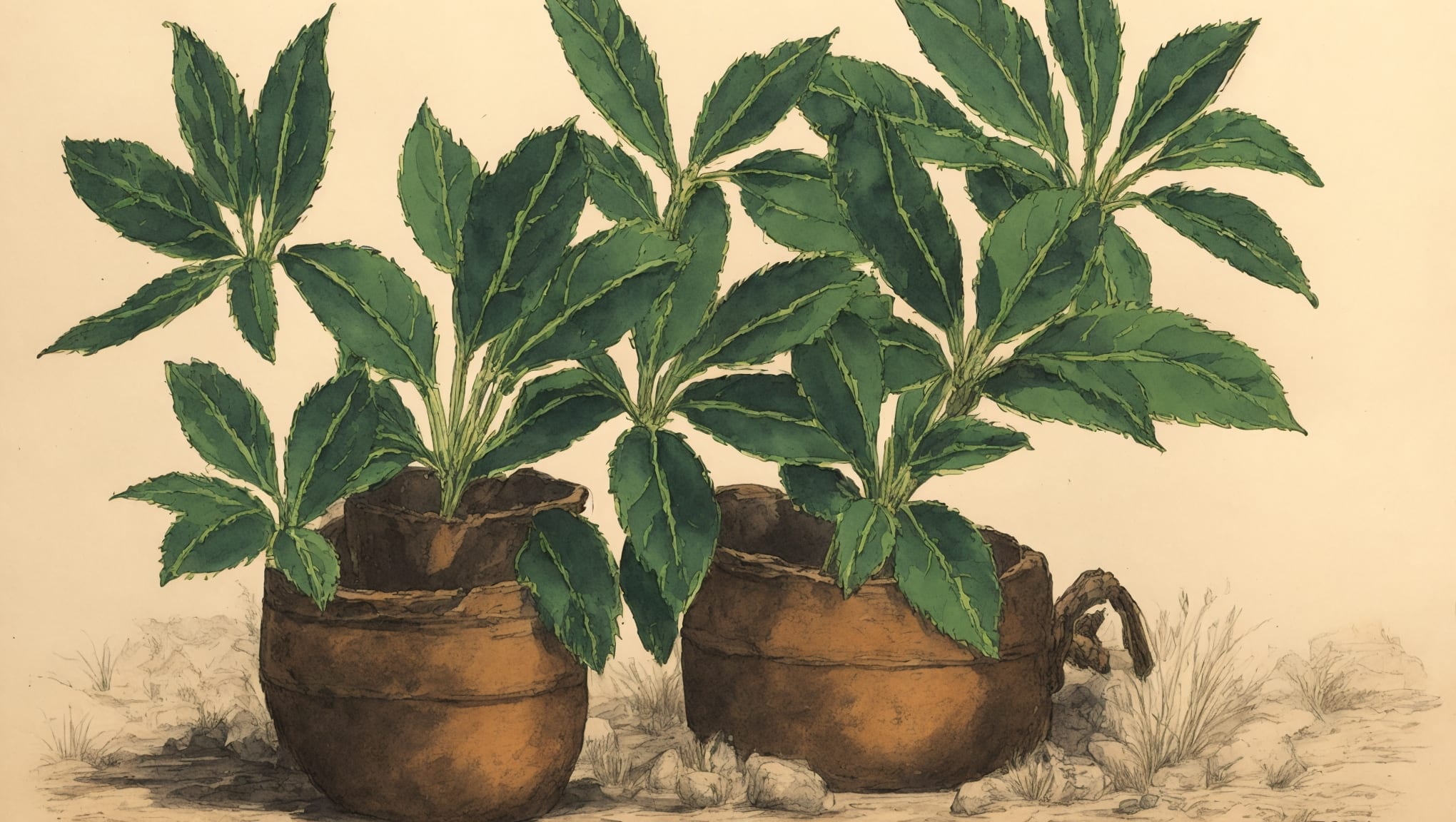 Salif — illustration botanique, origine africaine