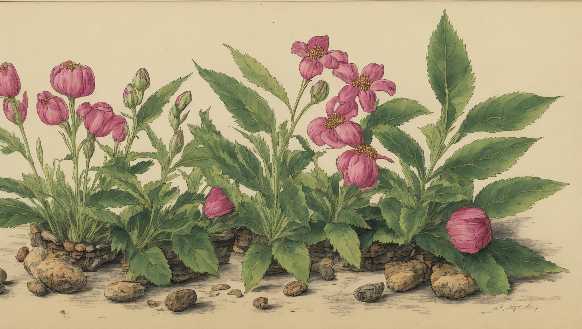Siana — illustration botanique, origine contemporaine