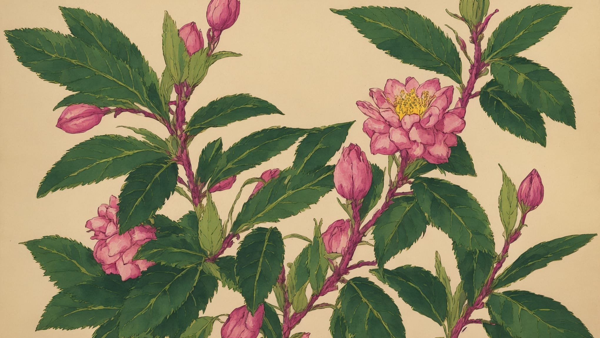 Tasnim — illustration botanique, origine arabe
