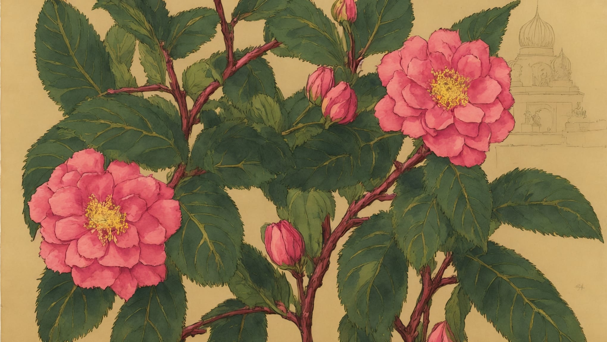 Tesnim — illustration botanique, origine arabe