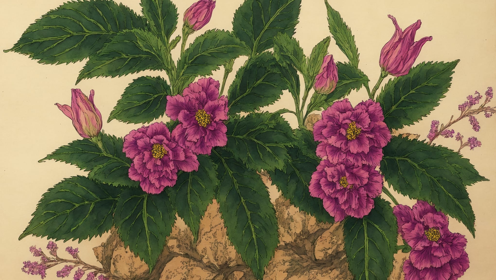 Thalya — illustration botanique, origine grecque