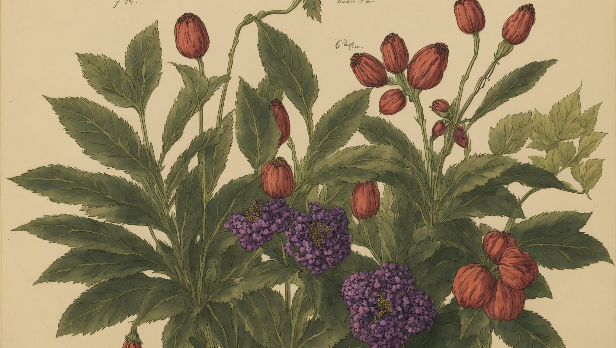 Tylio — illustration botanique, origine contemporaine