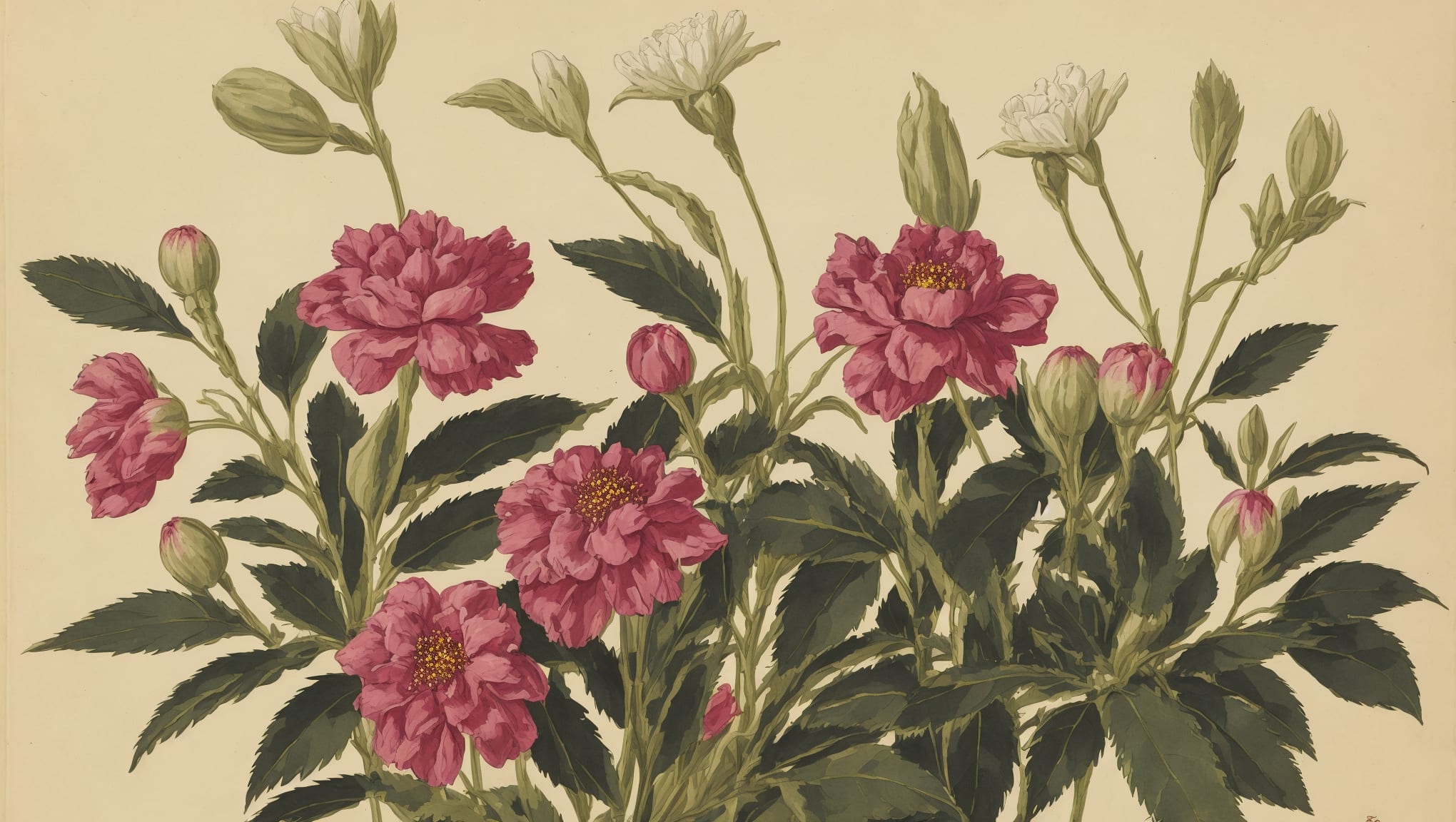 Willow — illustration botanique, origine contemporaine