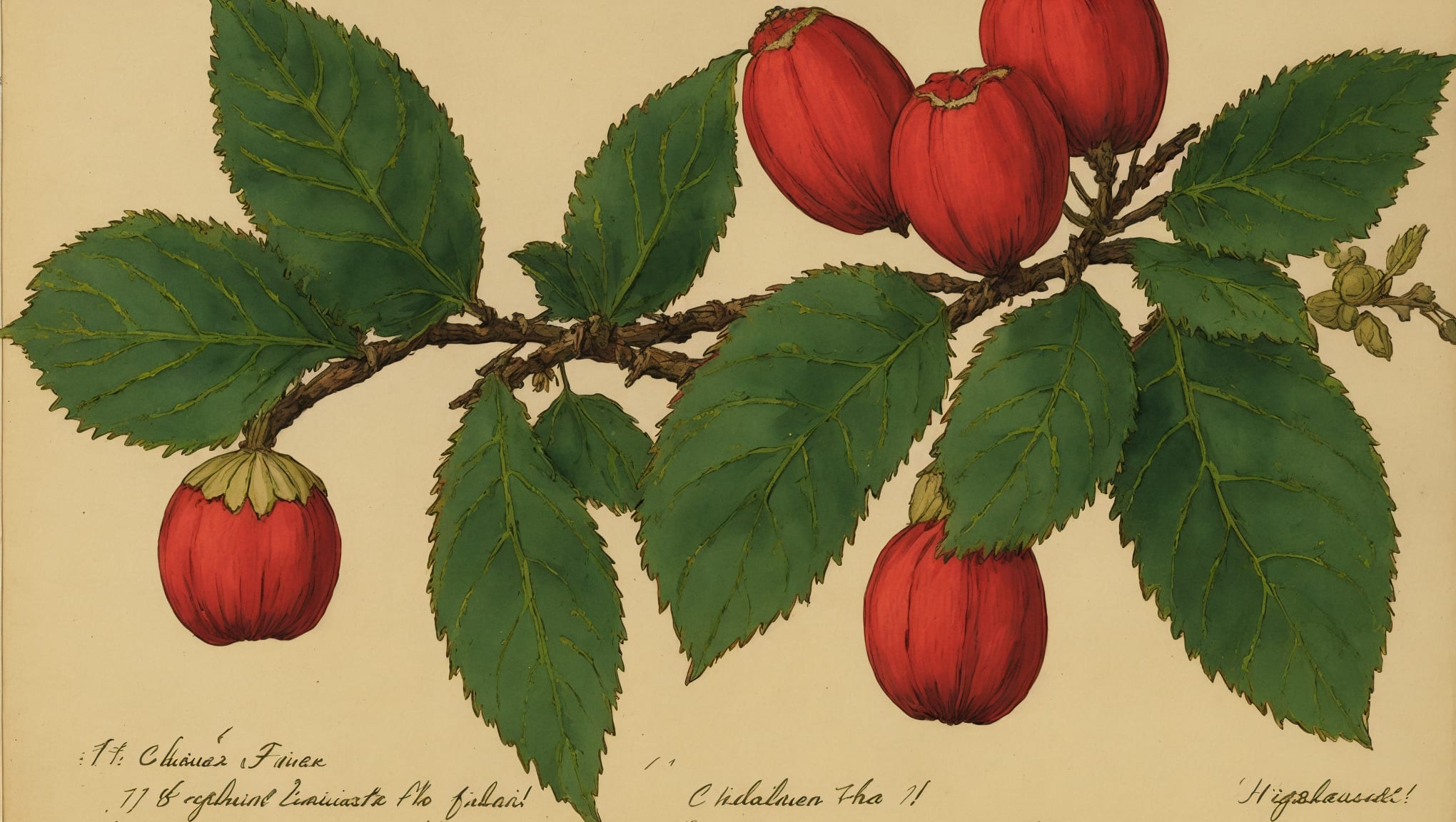 Ysée — illustration botanique, origine celte