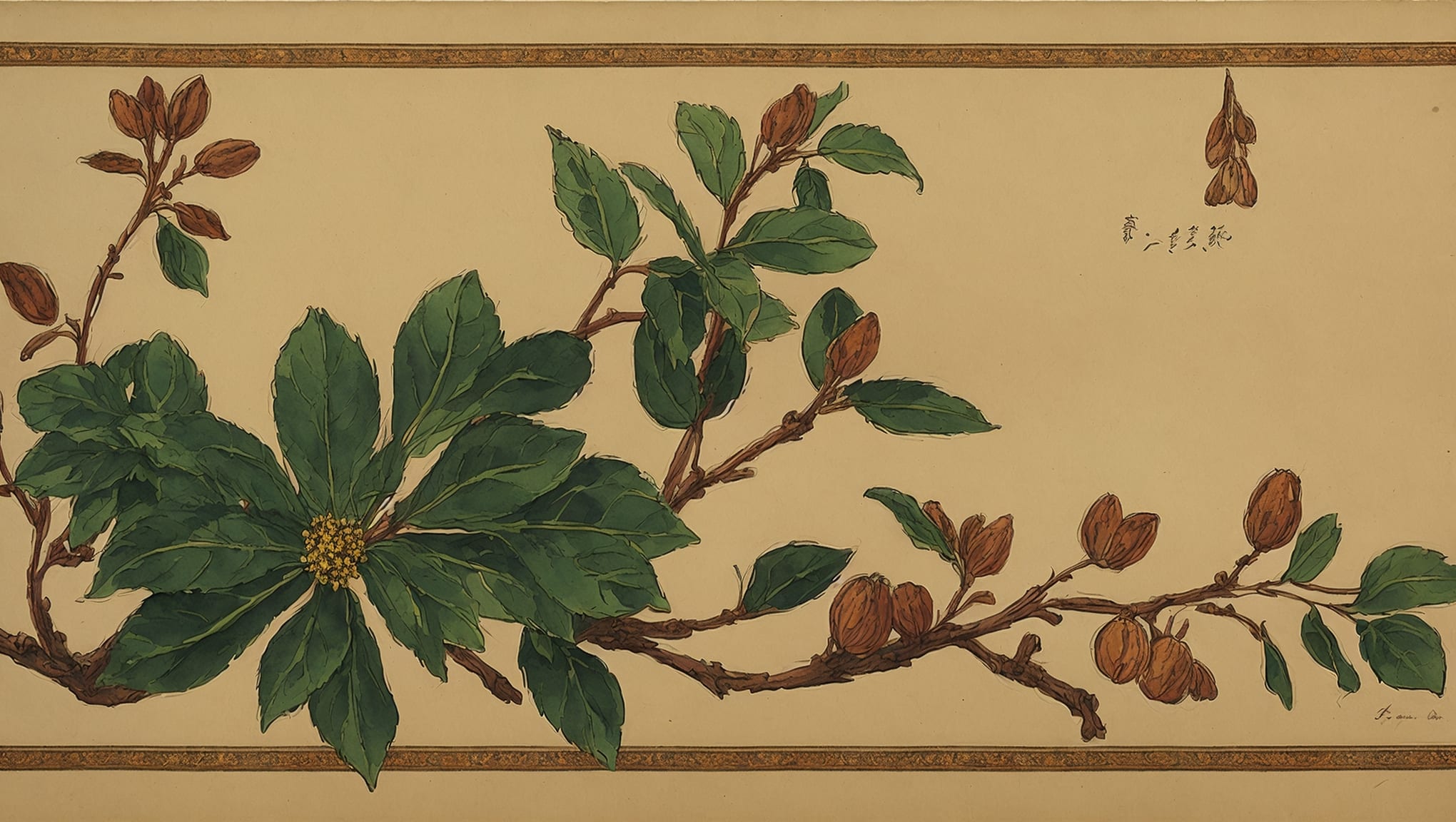 Zayan — illustration botanique, origine arabe